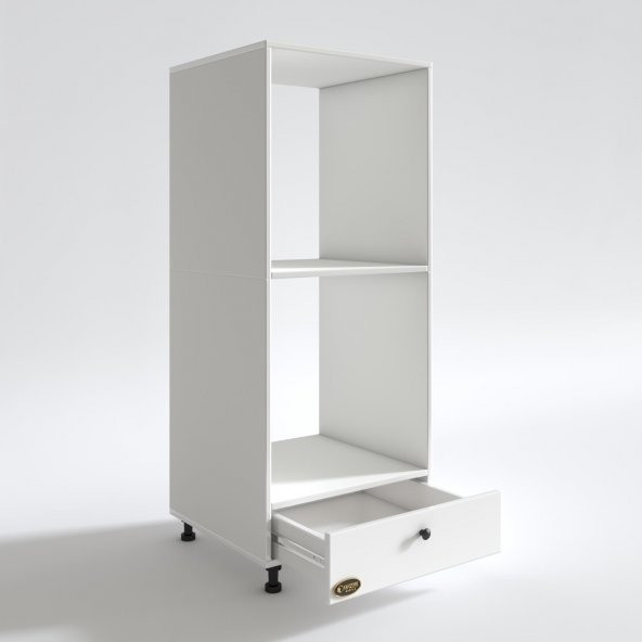 Kenzlife fırın dolabı naime byz 145*60*56 mutfak çekmeceli ayaklı banyo kiler ofis - Resim 3