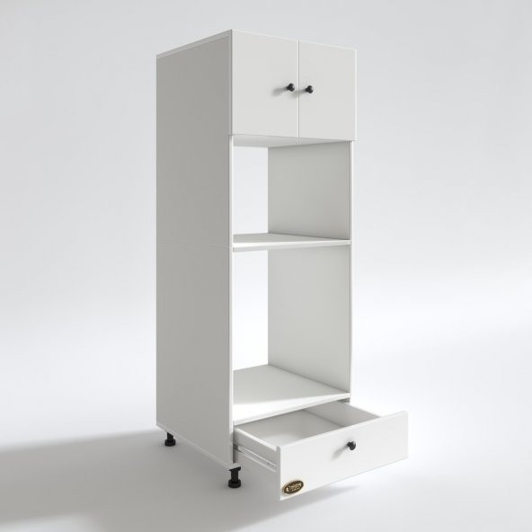 Kenzlife fırın dolabı kamile byz 162x60x56 mutfak çekmeceli ayaklı banyo kiler ofis - 3