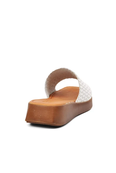 Aspor Beyaz Kadın Terlik - 4