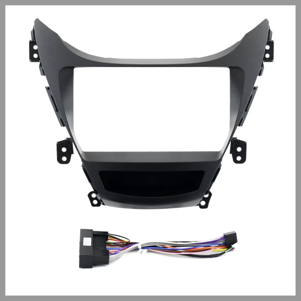 HYUNDAI ELENTRA 2010-2013 UYUMLU 9" SİYAH ANDROID MULTİMEDYA ÇERÇEVESİ - SOKET ürün görseli 1