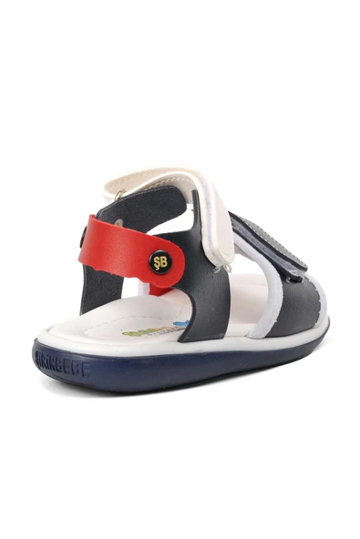 Aspor Lacivert Kırmızı Unisex Çocuk Sandalet - 4
