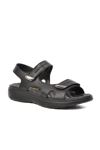 Aspor Siyah Kadın Düz Sandalet - 3