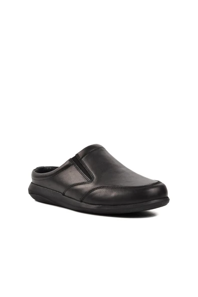Aspor Siyah Erkek Günlük Düz Terlik - Resim 3
