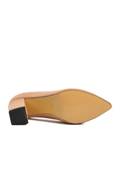 Aspor Bej Kadın Topuklu Ayakkabı - Resim 5