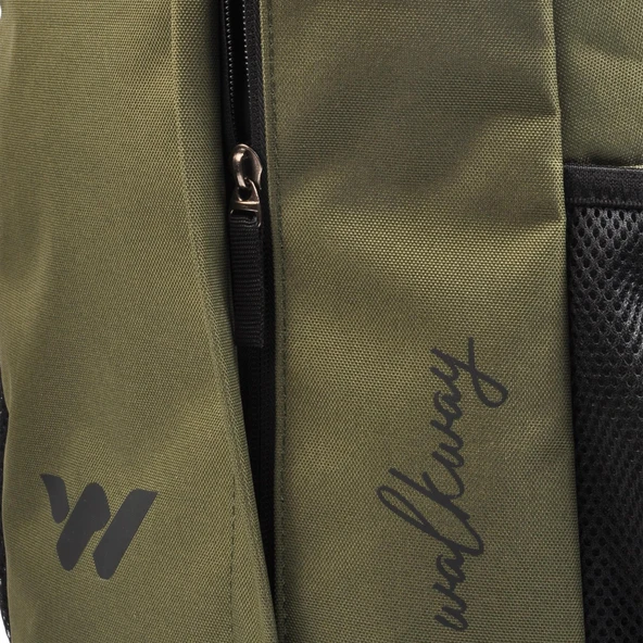 Walkway Haki Yeşil Tekstil Unisex Sırt Çantası Sırt Çantası - 2