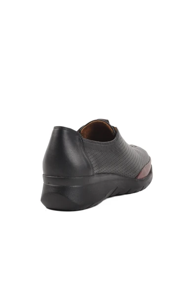 Aspor Siyah Kadın Düz Rahat Günlük Ayakkabı - Resim 4