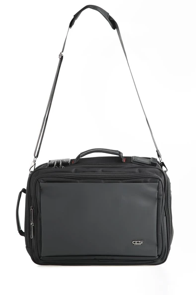 Ççs Siyah El ve Sırtta Taşınabilen Unisex Evrak/Laptop Çanta - 3