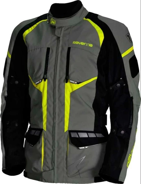 CEKET RAVENNA CE 3 LAYERS ADVENTURE WP GRİ/SARI RA1771