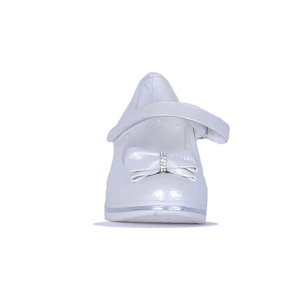 Alens Lunedi Krem Rugan 4Cm Topuklu Kız Çocuk Ayakkabı - Resim 3