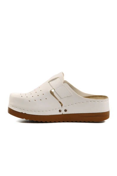 Aspor Beyaz Anatomik Unisex Sabo Terlik - 2