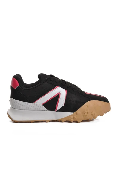 Walkway Siyah Kırmızı Kadın Spor Ayakkabı Sneaker