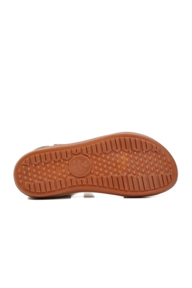 Venüs Bej İçi Dışı Hakiki Deri Kadın Sandalet - Resim 10