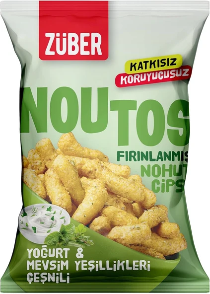 Noutos Nohut Cipsi Yoğurt ve Mevsim Yeşillikleri Çeşnili 55gr (3 ADET) - 2