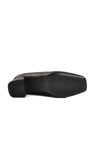 Aspor Siyah Cilt Kadın Topuklu Ayakkabı - Resim 5