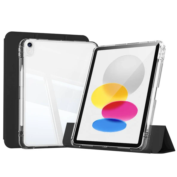 Apple iPad 11.Nesil 2025 Kılıf Magnetik Ayrılabilen Airbagli Zore Sliding Tablet Kılıfı - 4