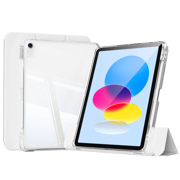 Apple iPad 11.Nesil 2025 Kılıf Magnetik Ayrılabilen Airbagli Zore Sliding Tablet Kılıfı - 5