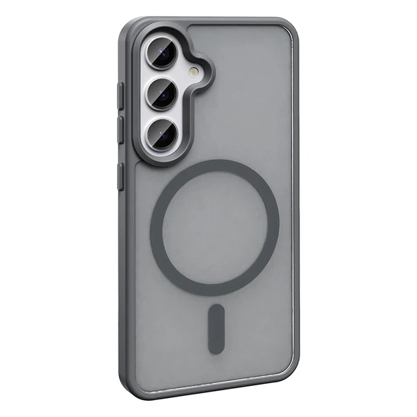 Galaxy S25 Kılıf Magsafe Şarj Özellikli Mat Arka Yüzey Zore Sio Kapak - Resim 11