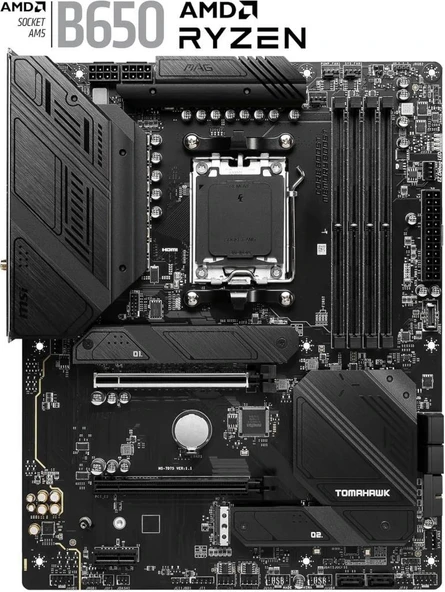 MSI Mag B650 Tomahawk Wi-Fi AMD AM5 DDR5 ATX Anakart Teşhir - 4