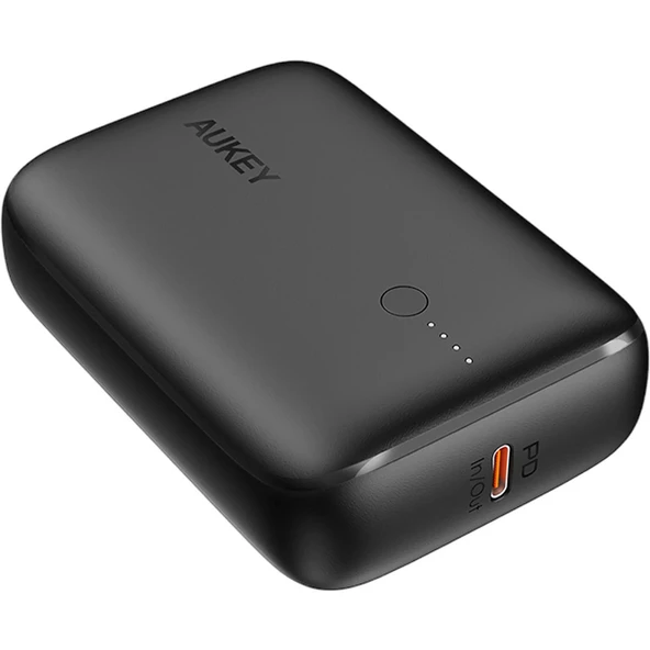 Aukey PB-N83S-BK 22.5W SCP, 18W PD ve QC 3.0 10000 mAh PD Mini Type-C Powerbank