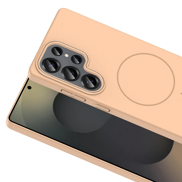 Galaxy S25 Ultra Kılıf Magsafe Şarj Özellikli Zore Ruby Silikon Kapak - Resim 8