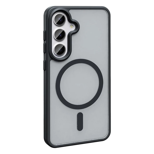 Galaxy S25 Plus Kılıf Magsafe Şarj Özellikli Mat Arka Yüzey Zore Sio Kapak - Resim 8