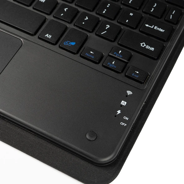 Apple iPad Air 11 2025 M3 Zore Border Keyboard Bluetooh Bağlantılı Standlı Klavyeli Tablet Kılıfı - 5