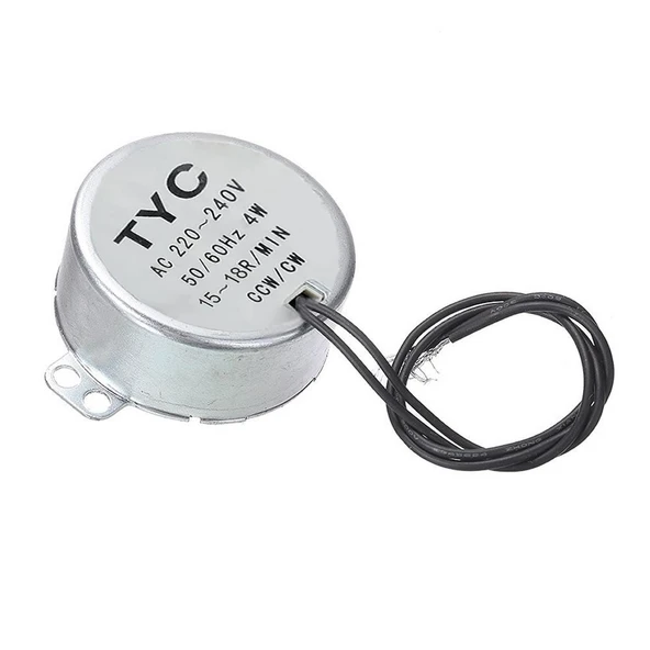 TYC-50 AC 220V 15RPM Senkron Motor Kuluçka Isıtıcı Fan Saat Zamanlayıcı Vitrin Perde Makine 4W Sessiz 1.5kgf.cm Tork Cw Ccw 50/60Hz - 7