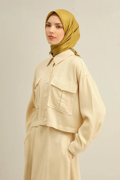 Armine E25YA9301D02 32 Dj Saf İpek Eşarp 9301D (T) - Resim 3