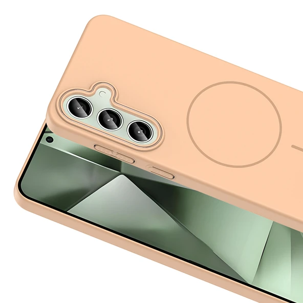 Galaxy S24 Plus Kılıf Magsafe Şarj Özellikli Zore Ruby Silikon Kapak - Resim 9