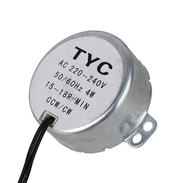 TYC-50 AC 220V 15RPM Senkron Motor Kuluçka Isıtıcı Fan Saat Zamanlayıcı Vitrin Perde Makine 4W Sessiz 1.5kgf.cm Tork Cw Ccw 50/60Hz - 4