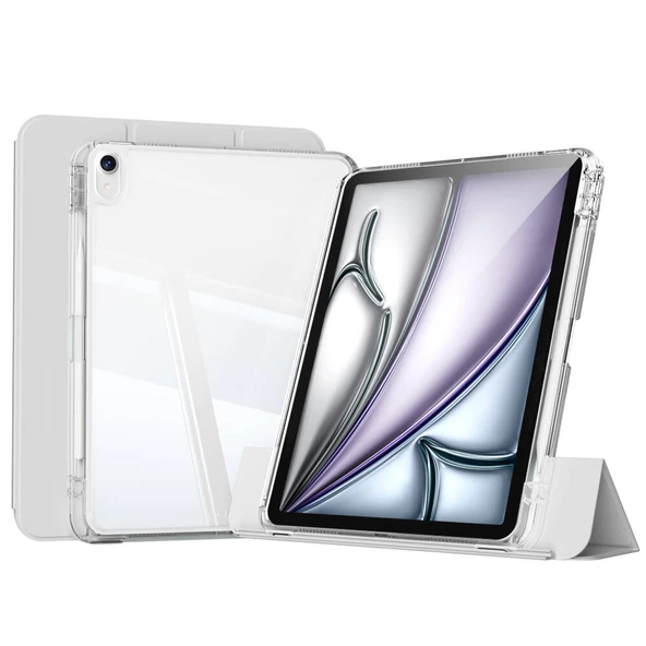 Apple iPad Air 11 2025 M3 Kılıf Magnetik Ayrılabilen Airbagli Zore Sliding Tablet Kılıfı - 9