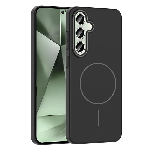 Galaxy S24 Plus Kılıf Magsafe Şarj Özellikli Zore Ruby Silikon Kapak - Resim 2