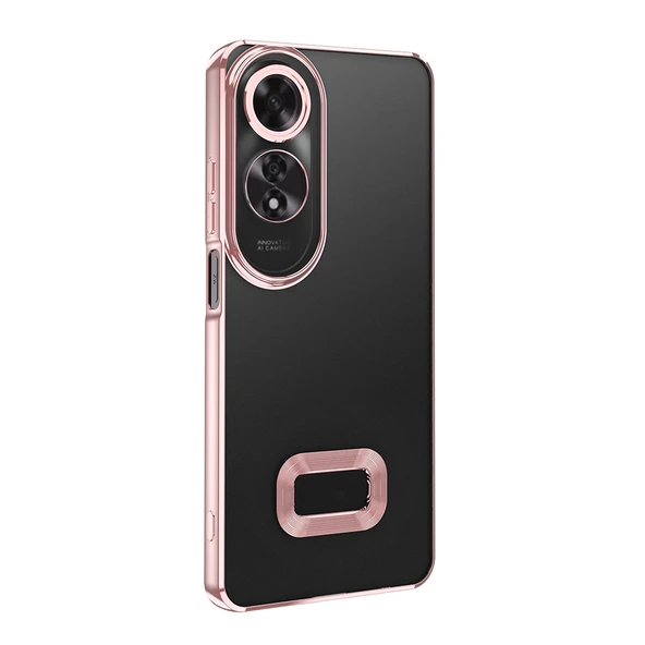Oppo A60 Kılıf Kamera Korumalı Logo Gösteren Zore Omega Kapak - Resim 8