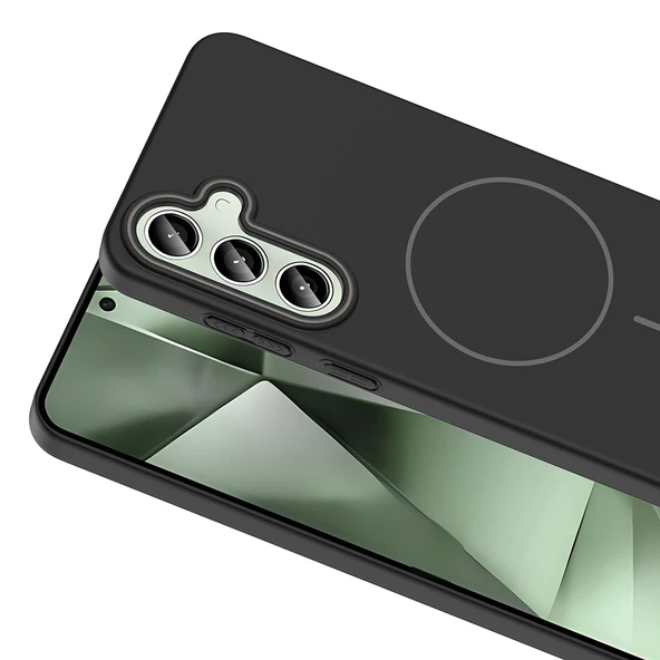 Galaxy S24 Plus Kılıf Magsafe Şarj Özellikli Zore Ruby Silikon Kapak - Resim 10