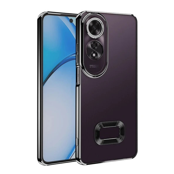 Oppo A60 Kılıf Kamera Korumalı Logo Gösteren Zore Omega Kapak - Resim 5