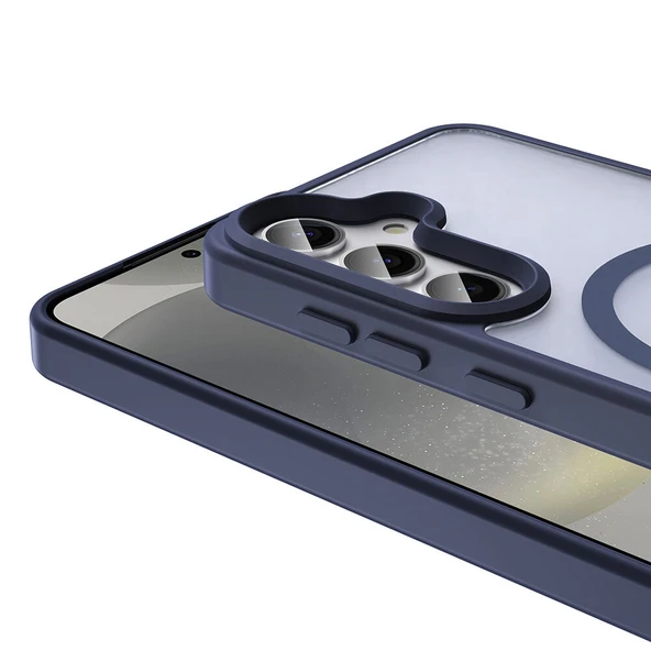 Galaxy S25 Plus Kılıf Magsafe Şarj Özellikli Mat Arka Yüzey Zore Sio Kapak - Resim 12