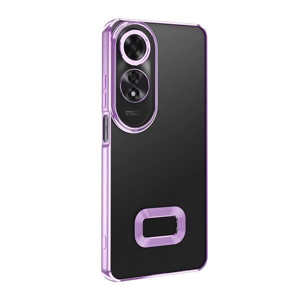 Oppo A60 Kılıf Kamera Korumalı Logo Gösteren Zore Omega Kapak - Resim 9