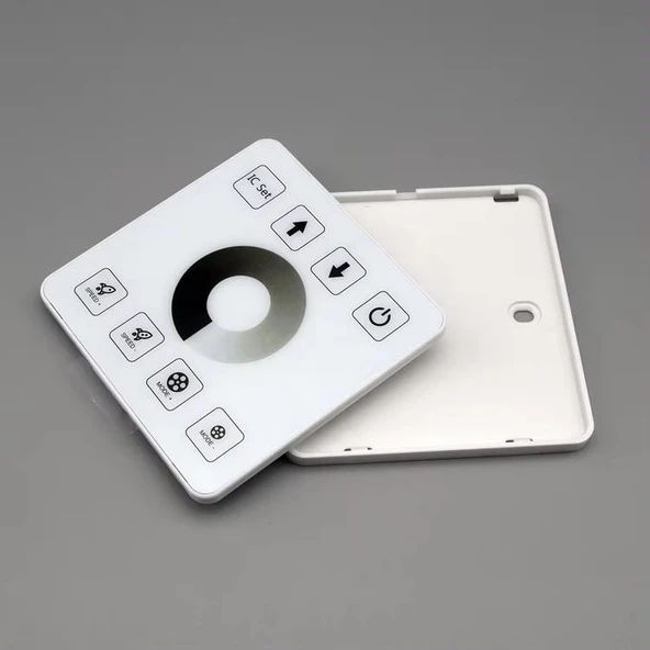 Tek renk piksel Şerit kontrol cihazı dokunmatik panel kablosuz anahtar uzaktan kumanda 15metre beyaz KTF-PC028 4 kanal 12/24V - 5