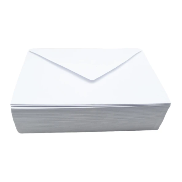 Oyal Davetiye Zarfı Beyaz 1.Kalite Hamur 13x18 cm 70 gr 1000 Adet (1 Koli) - 4