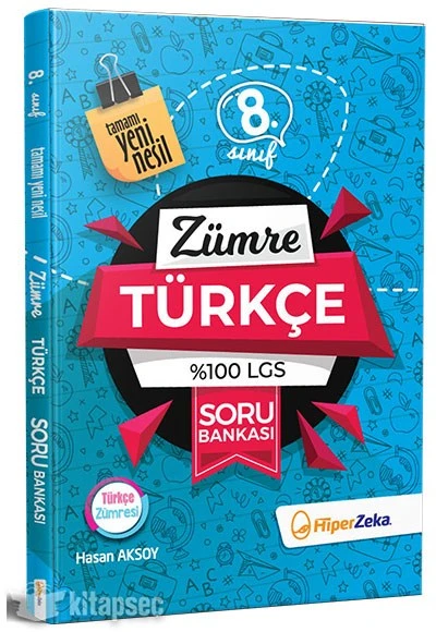 8. Sınıf LGS Zümre Türkçe Yüzde 100 Soru Bankası Hiper Zeka Yayınları
