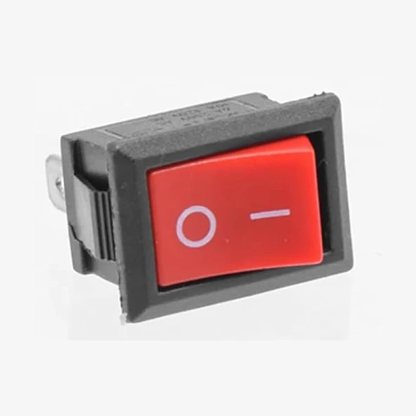 2 Pin Kırmızı Anahtar Switch Mini Buton KCD1  Plastik Açma Kapama ON / OFF 5A 220V 10A 125V Latch Kilitlemeli Rocker - 4