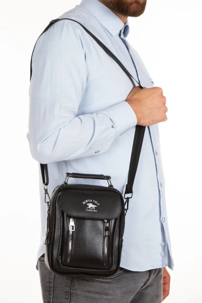 Erkek  El Ve Omuz Çantası, Suni Deri Çapraz Erkek Çanta, Telefon Bölmeli Günlük Çanta