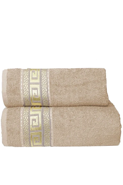 2 Parça Banyo Havlu Seti Helen %100 Pamuklu 70x140 cm - 2