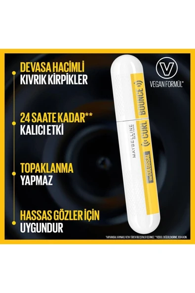 Maybelline The Colossal Curl Bounce Mascara Siyah - 3