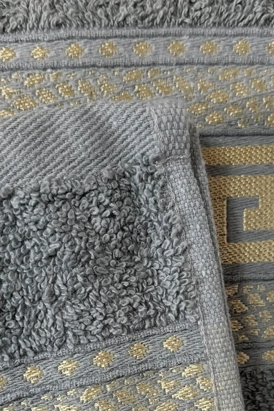 2 Parça Banyo Havlu Seti Helen %100 Pamuklu 70x140 cm - 9