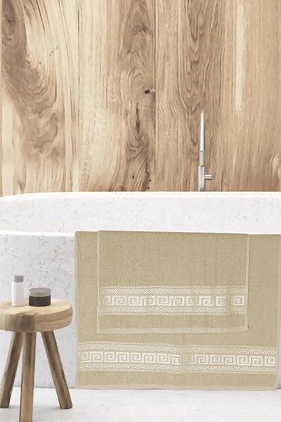 2 Parça Banyo Havlu Seti Helen %100 Pamuklu 70x140 cm - 4
