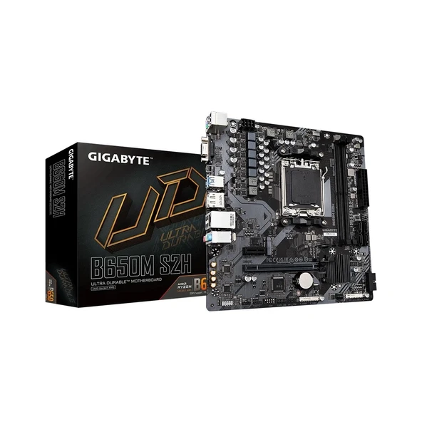 Gigabyte B650M S2H 6400mhz(OC) RGB M.2 AM5 DDR5 mATX Anakart