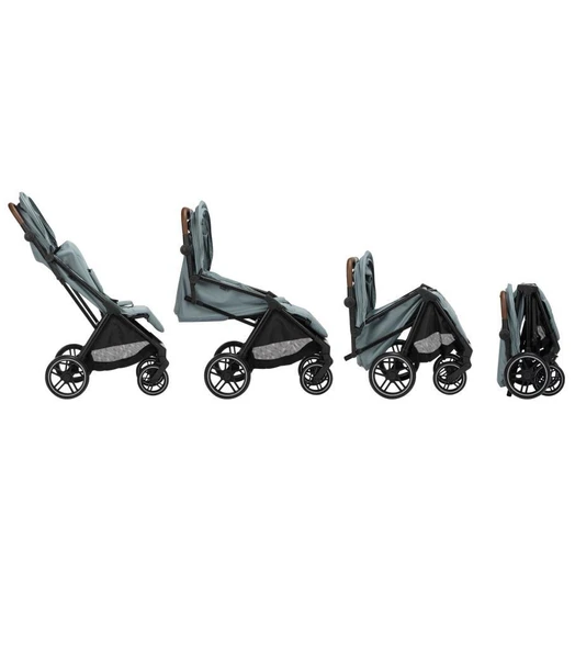 Bebeconfort Indra Otomatik Katlanan Kompakt Bebek Arabası Mineral Blue - 9
