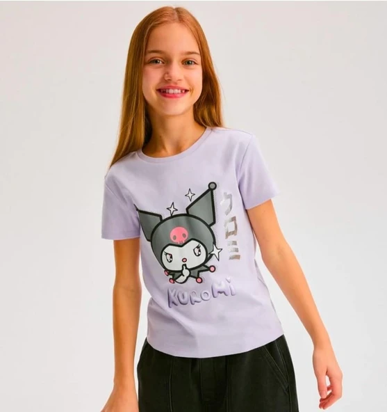 Kuromi Kız Çocuk Tişört  ST08792