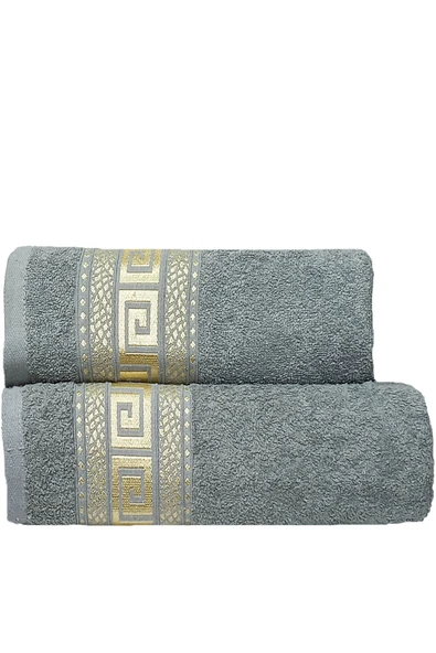 2 Parça Banyo Havlu Seti Helen %100 Pamuklu 70x140 cm - 6